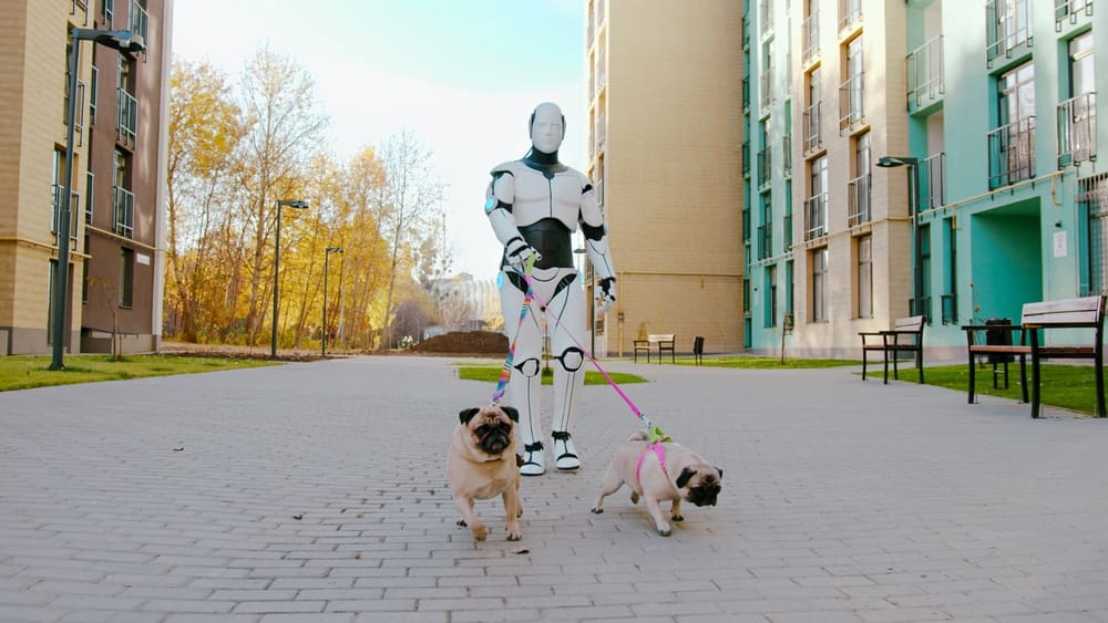 Edward Warchocki, polský robot, si povídá se staršími lidmi a analyzuje své okolí díky AI